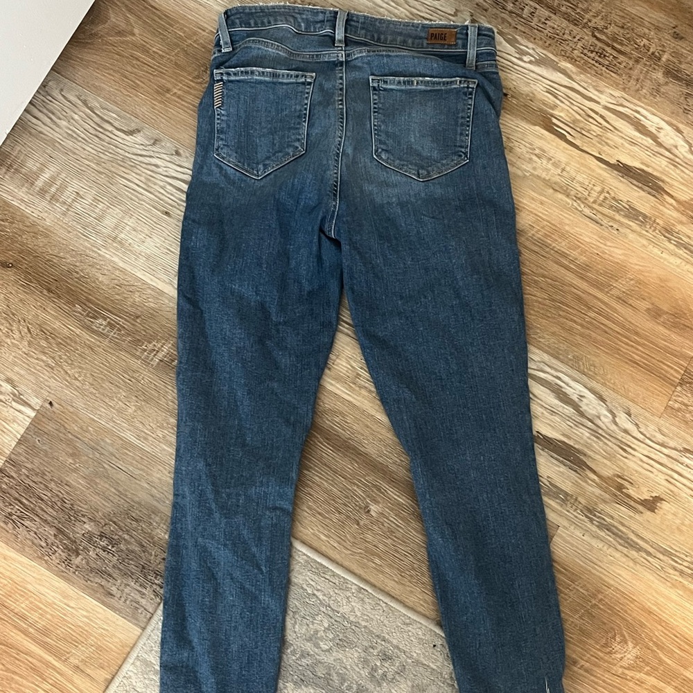 PAIGE Women's Classic Blue Skinny Jeans